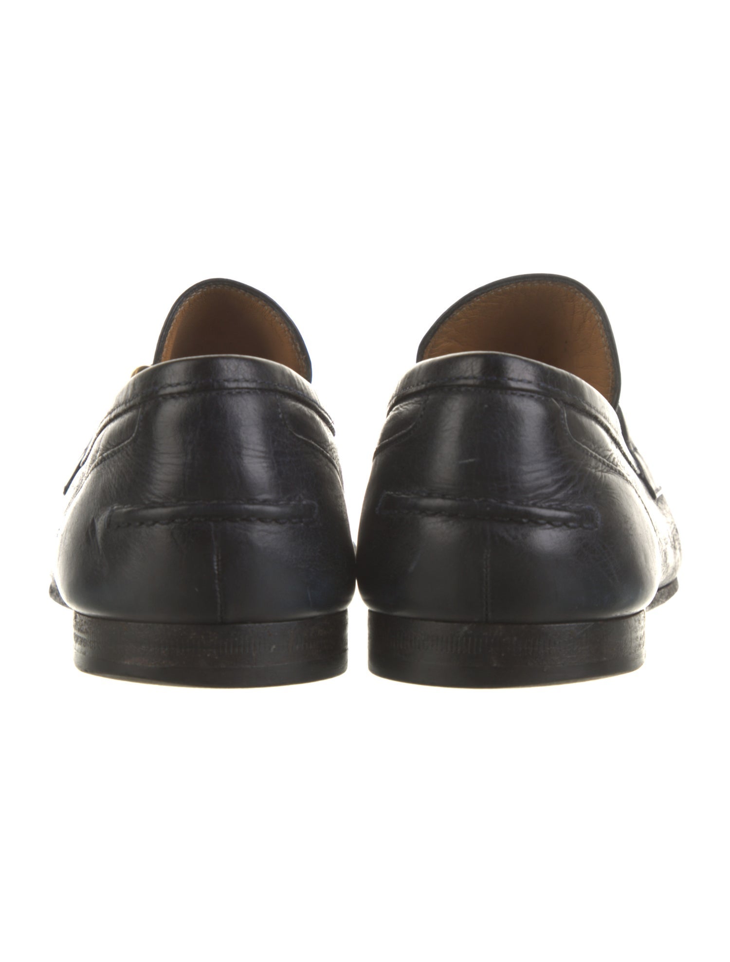 Gucci Horsebit Accent Leather Dress Loafers